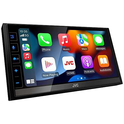 JVC KW-M785BW Wireless Apple CarPlay Android Auto Digital Media Player, Double Din, 6.8 Inch LCD Touchscreen, AM/FM, Bluetooth, USB Port, iDatalink Maestro, SiriusXM, Class D Amp, Car Radio JVC KW-M785BW Wireless Apple CarPlay Android Auto Digital Media Player, Double Din, 6.8 Inch LCD Touchscreen, AM/FM, Bluetooth, USB Port, iDatalink Maestro, SiriusXM, Class D Amp, Car Radio